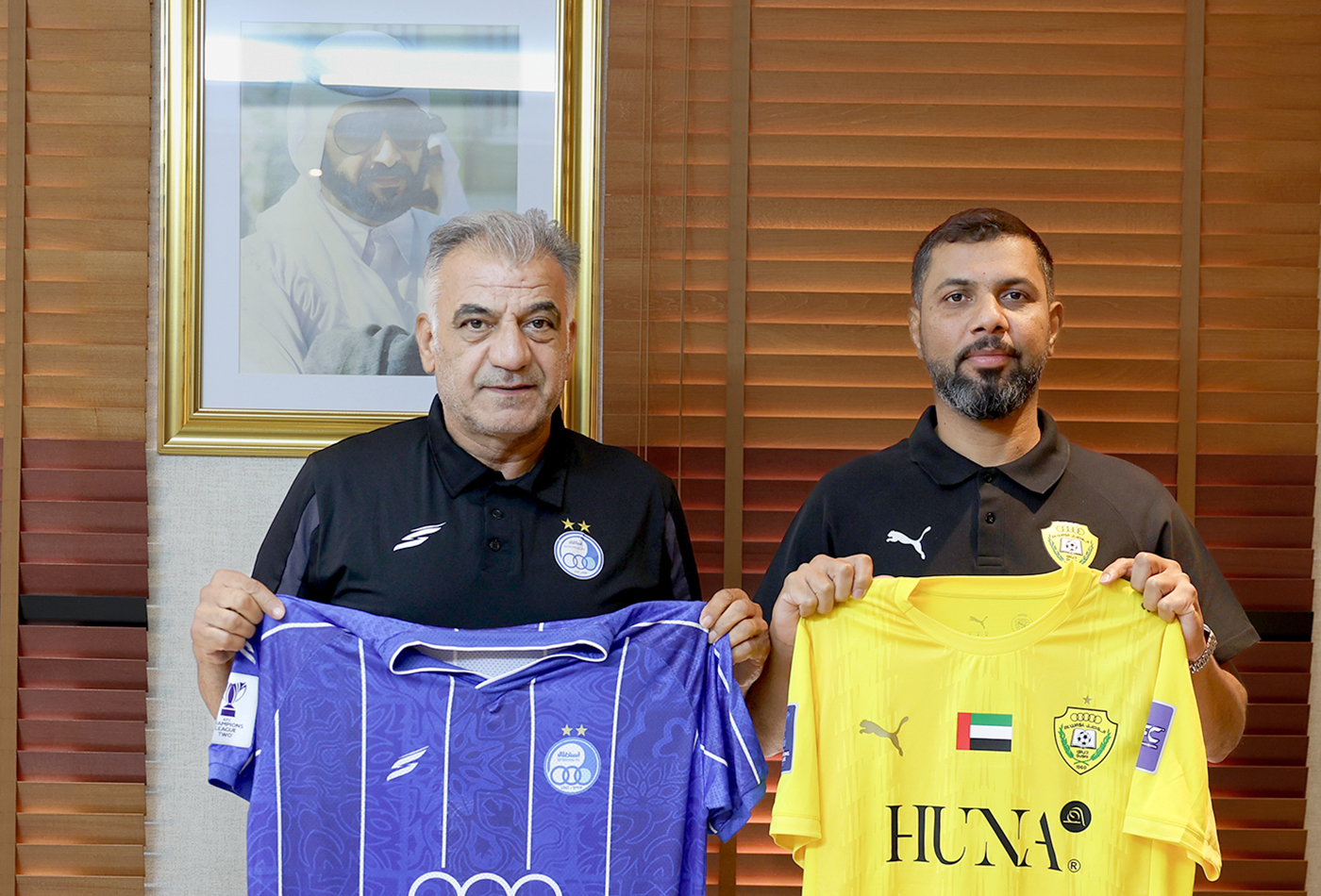 Al Wasl plays in its official colors against Esteghlal of Iran