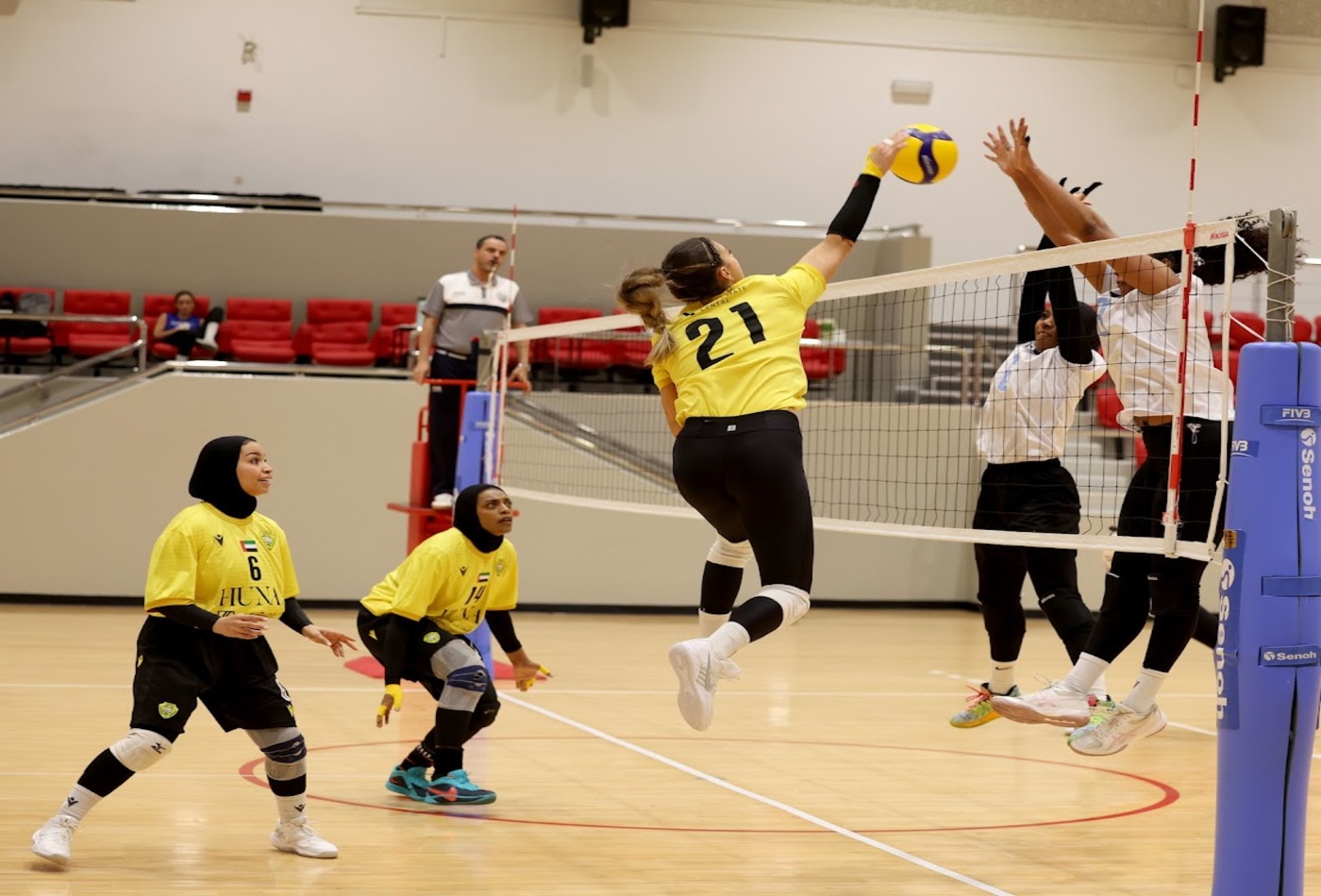 Al Wasl Women’s Team win over Khorfakkan Women’s Club in the Women’s Volleyball League Semi-Final