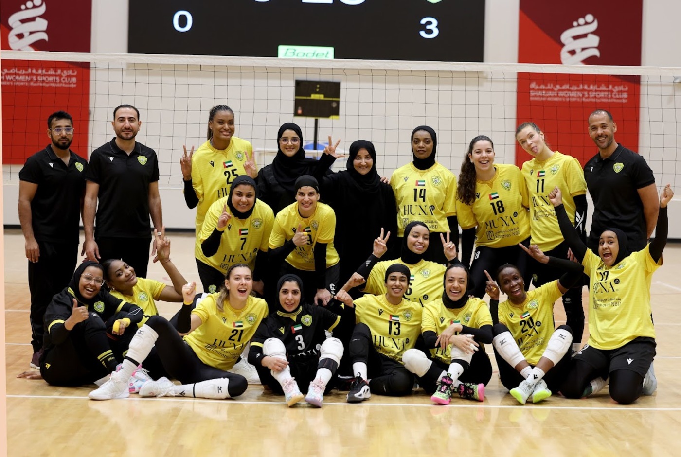 Al Wasl Women’s Team win over Khorfakkan Women’s Club in the Women’s Volleyball League Semi-Final