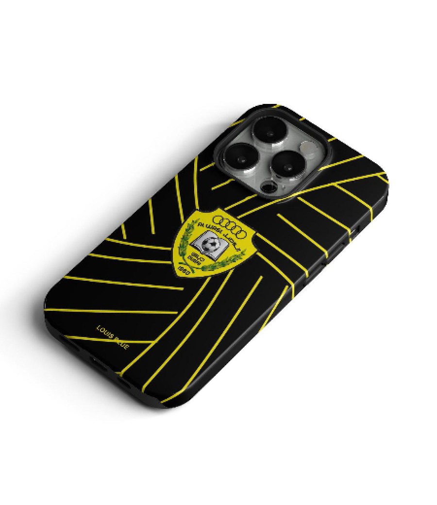 Golden Stripes Shield IPhone mobile Cover