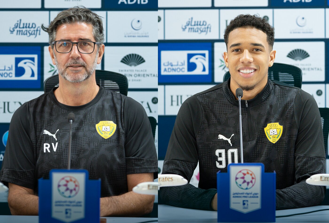 The press conference before Al Wasl and Al Wahda match