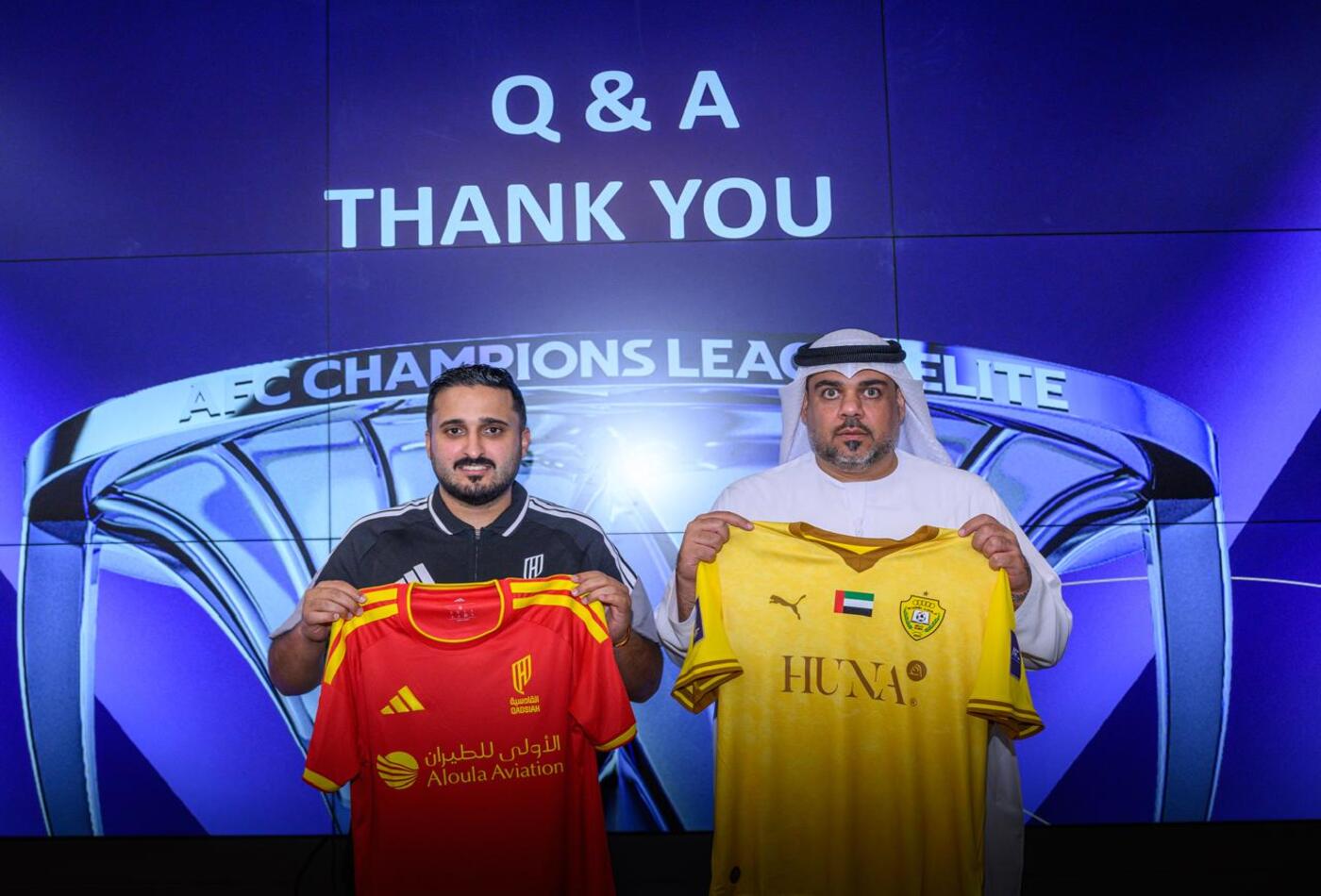 Al Wasl in its official kit against Saudi Al Qadsiah