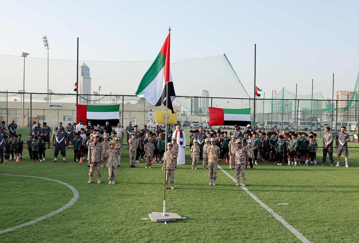 Al Wasl Football Academy celebrates the Golden Jubilee of the Unification of the  UAE Armed Forces
