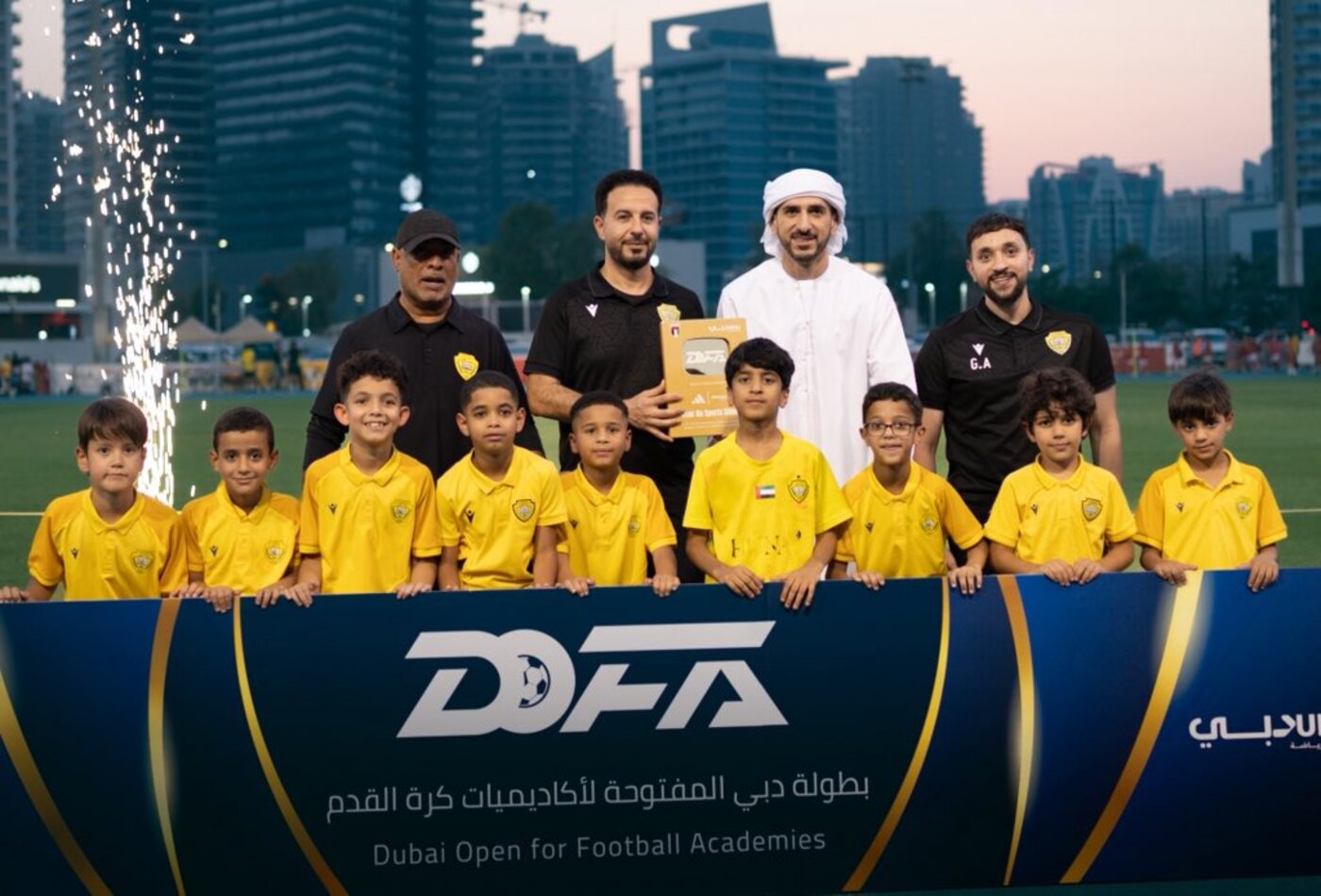 Al Wasl juniors  conclude their season with a crowning at the Dubai Open Football Academies Championship (DOFA)