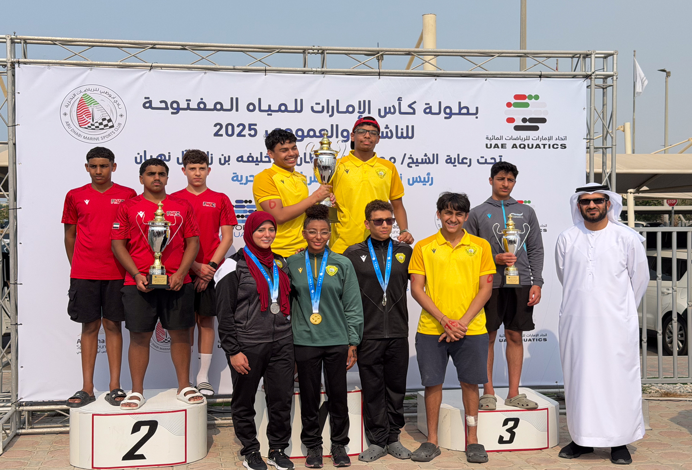 Al Wasl Swimmers Dominate the 2025 UAE Open Water Swimming Championship
