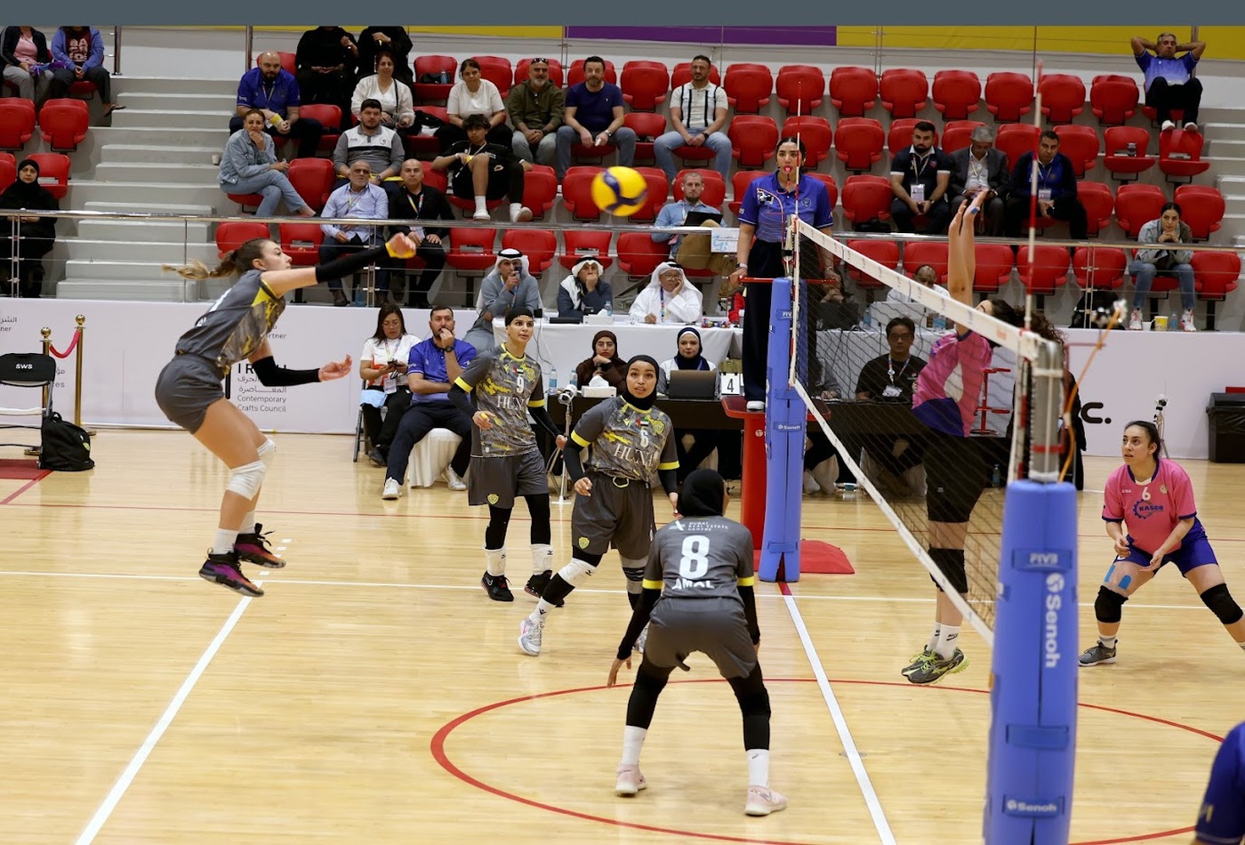 فوز طائرة سيدات الوصل على تلدرة السوري في دورة الألعاب للأندية العربية للسيدات