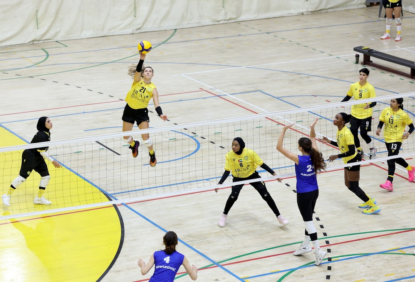 Al Wasl wins over Elite Volleyball in the Women's Volleyball League