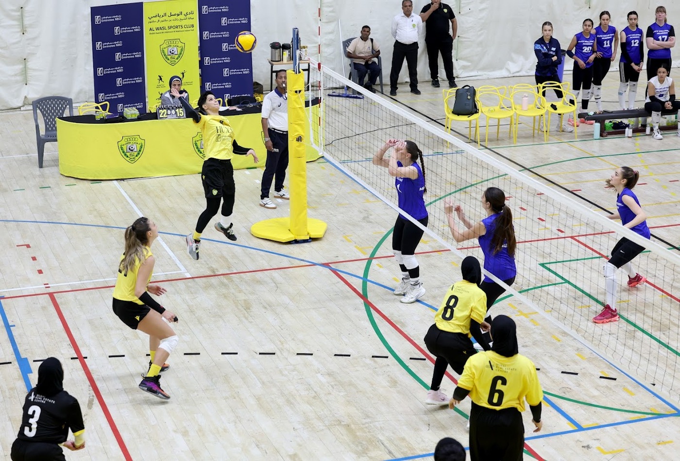 Al Wasl wins over Elite Volleyball in the Women's Volleyball League