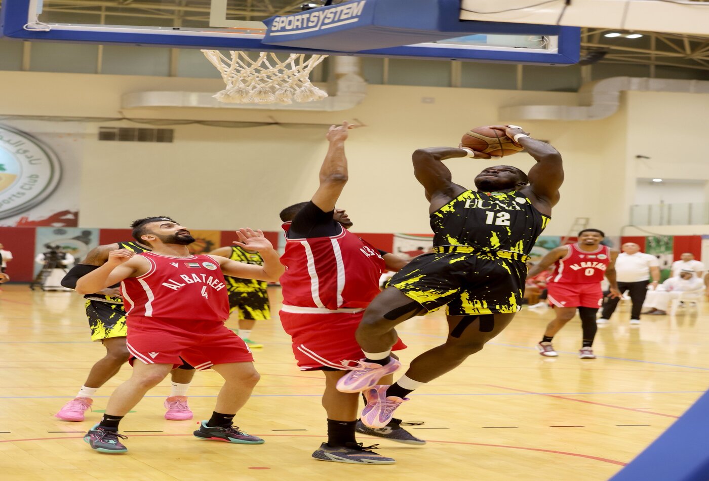 Al Wasl Men’s Basketball Team Defeats Al Bataeh in the Open Etihad Cup