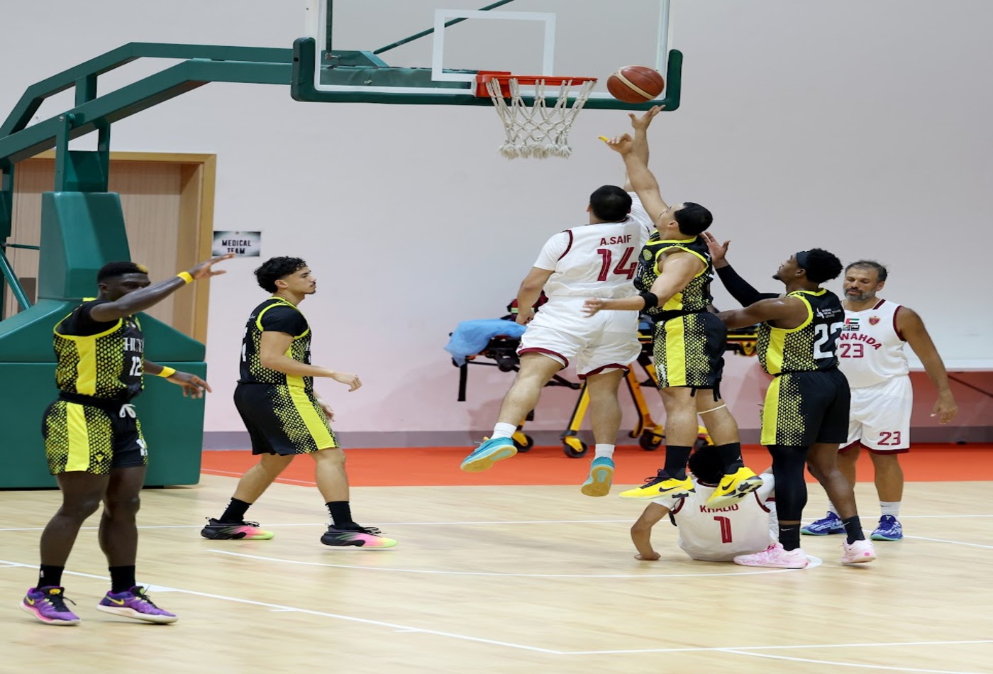فوز الوصل على الوحدة في دوري الرجال لكرة السلة