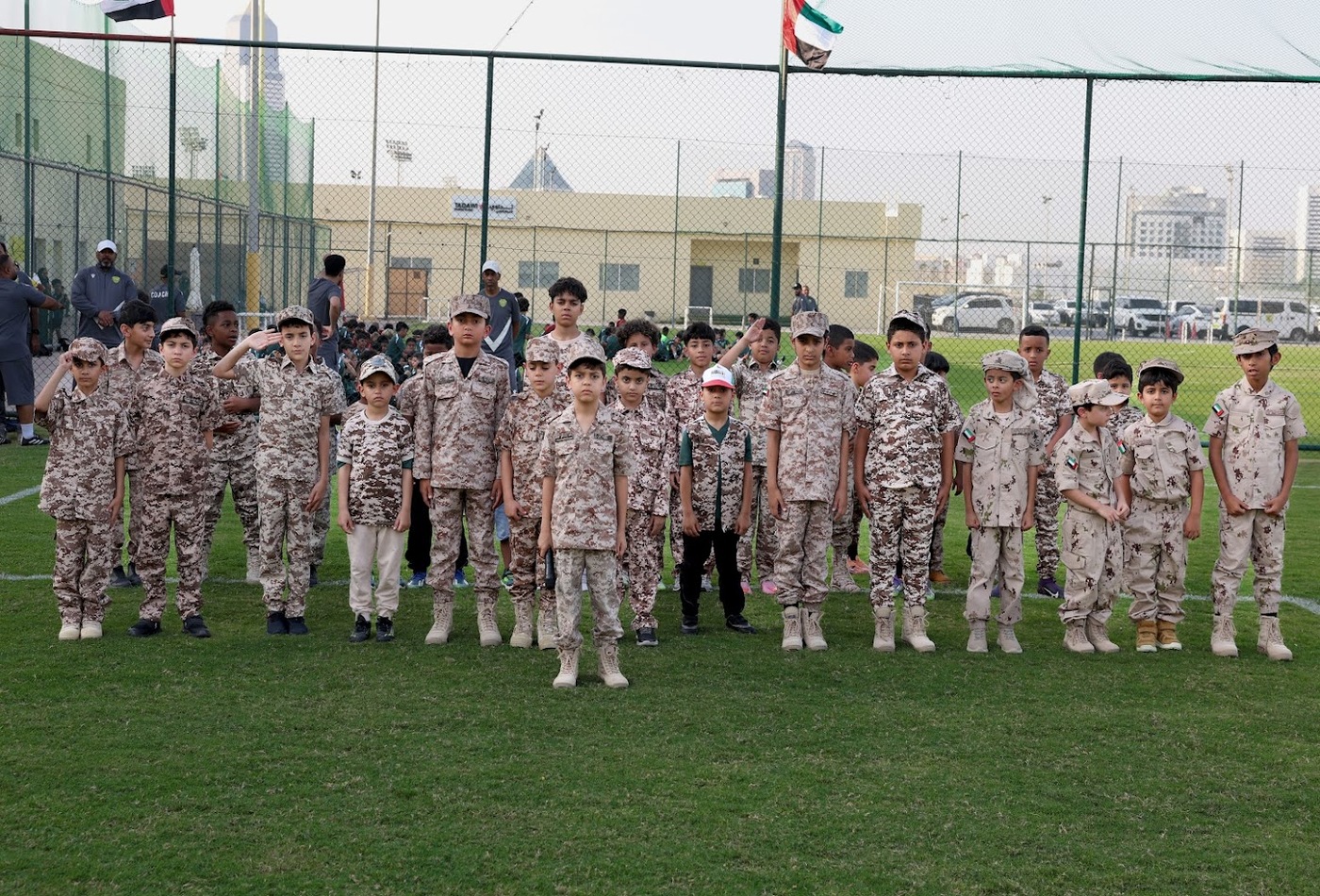 Al Wasl Football Academy celebrates the Golden Jubilee of the Unification of the  UAE Armed Forces