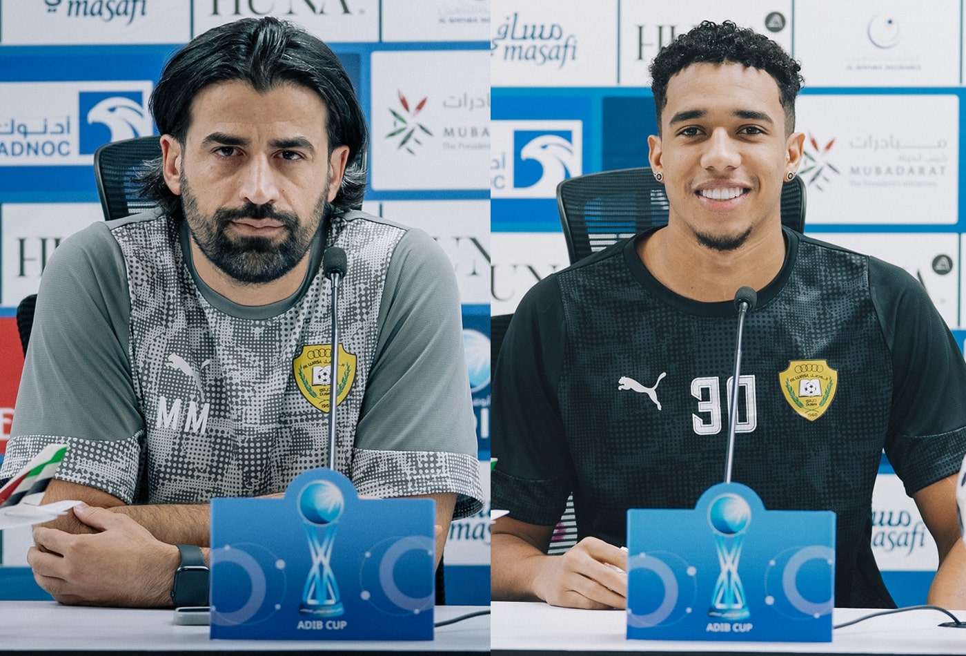 The Pre-Match Press Conference for the Al Wasl vs. Al Jazira Match in the Second Leg of the ADIB Cup Quarter-Finals