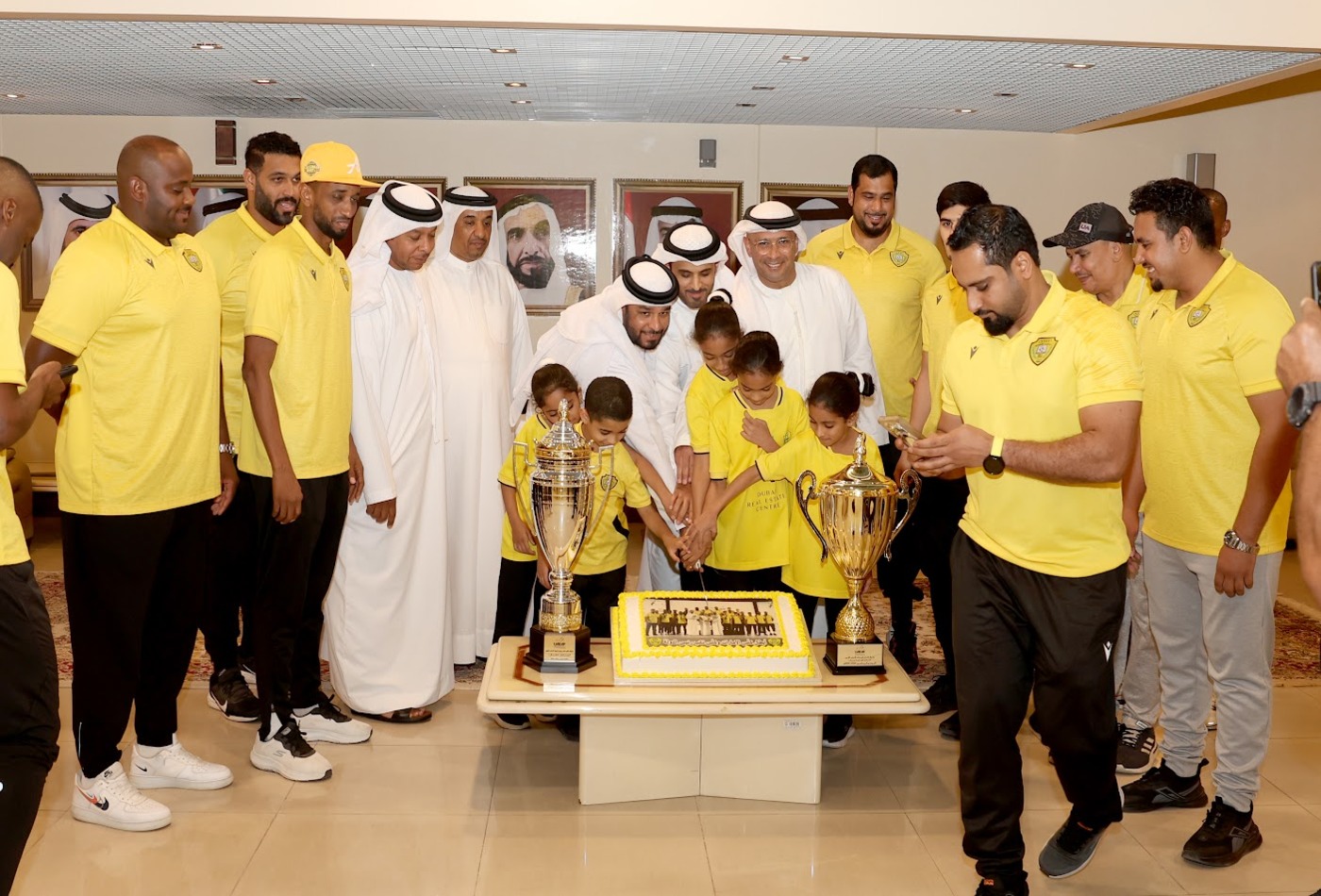 Al Wasl Honors Athletics Champions After Winning a double