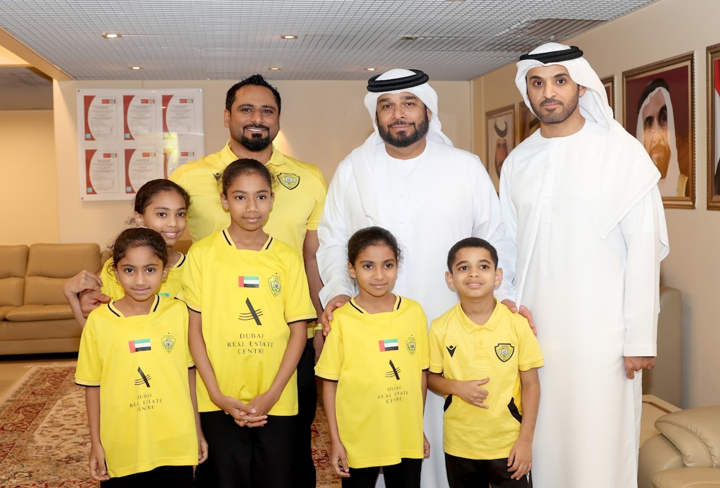 Al Wasl Honors Athletics Champions After Winning a double