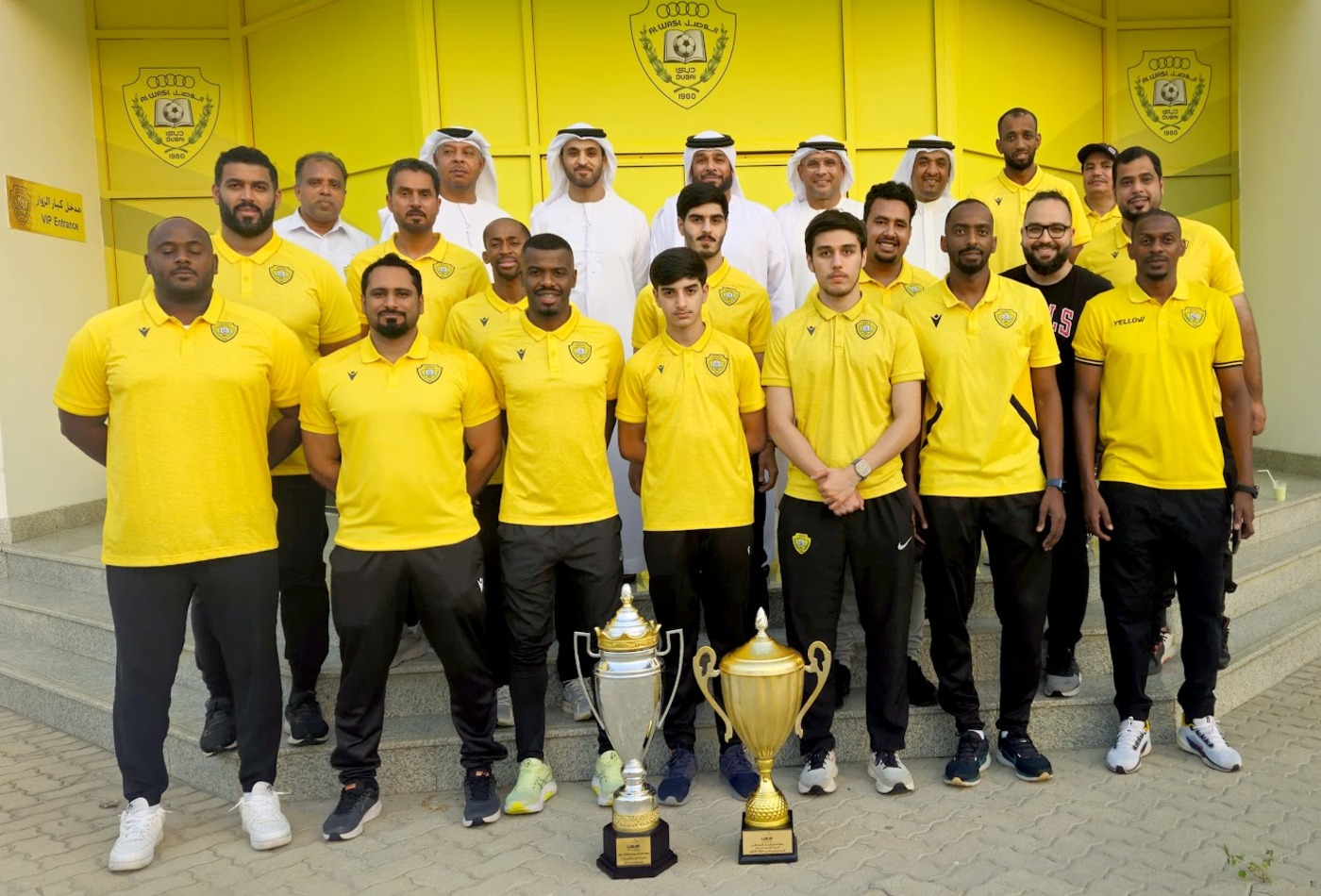 Al Wasl Honors Athletics Champions After Winning a double