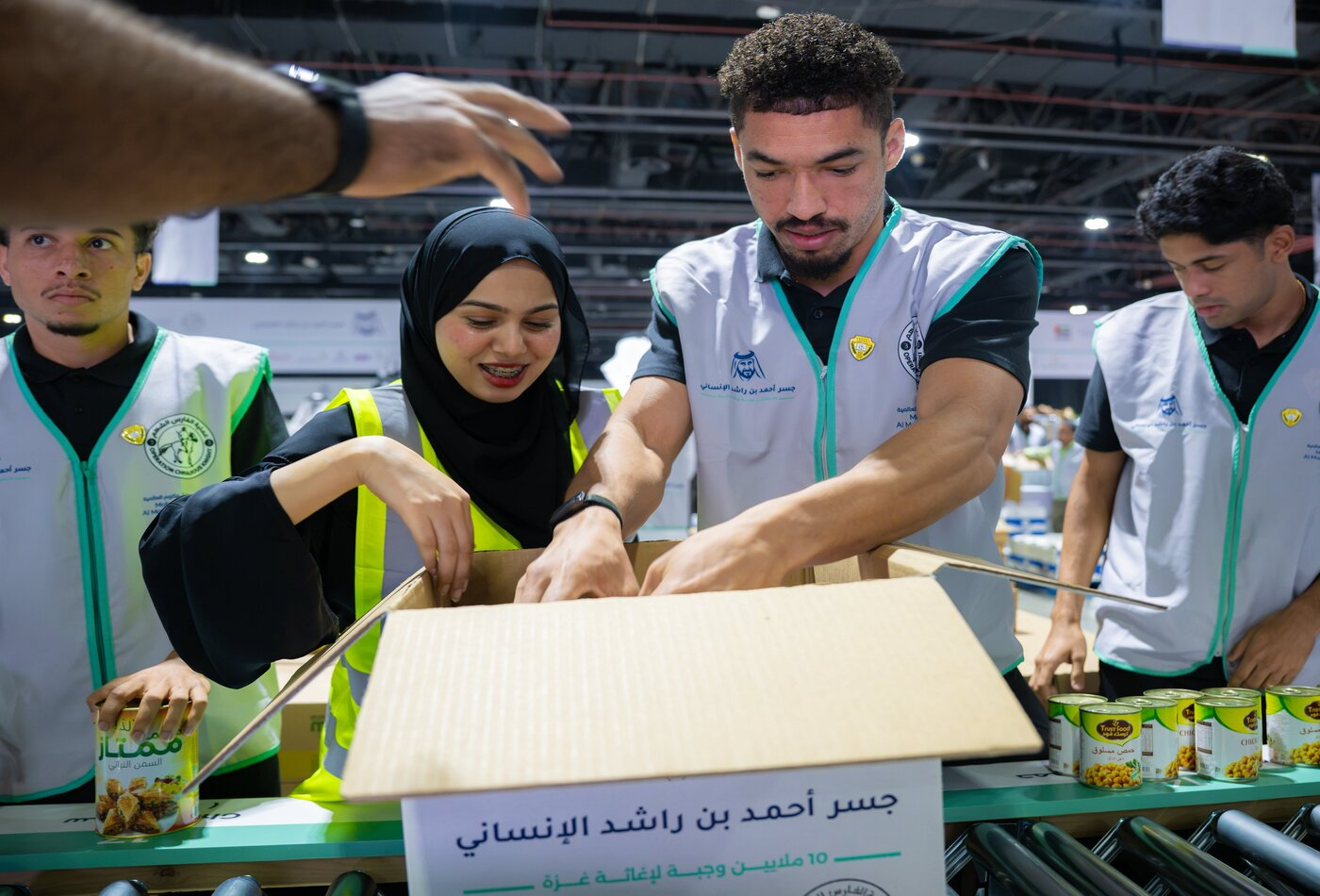 In Commemoration of His Memory. Al Wasl Participates in the “Ahmed bin Rashid Humanitarian Bridge” Initiative in Support of the People of Gaza