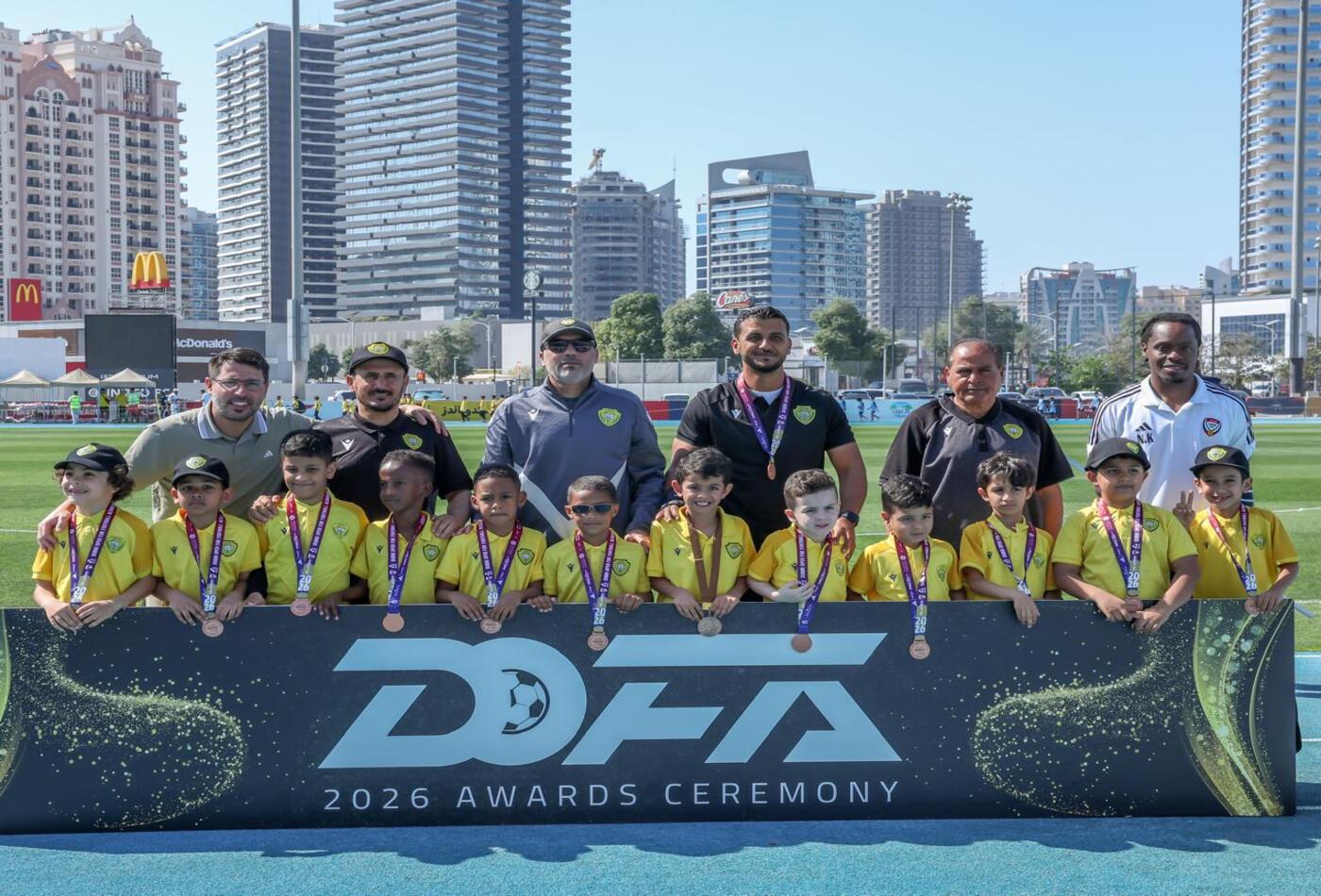 Al Wasl Shines in the Dubai Open Football Academies Championship “DOFA”