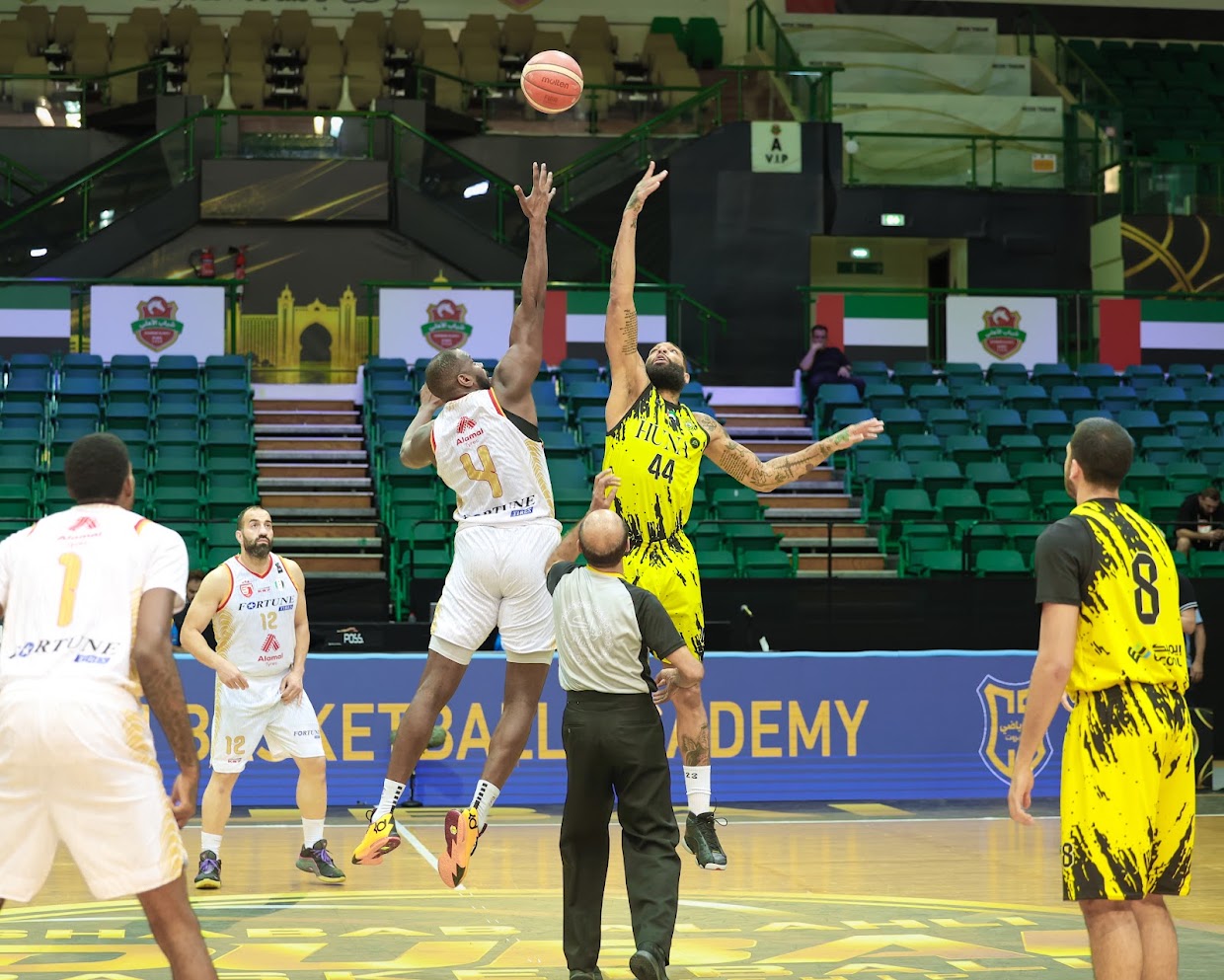 Al Wasl Men’s Basketball Team Defeats Syria’s Aleppo Police in Shabab Al Ahli Tournament