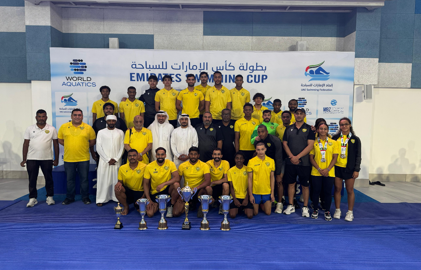 Al Wasl men's swimming team Wins the UAE President’s Cup Championship