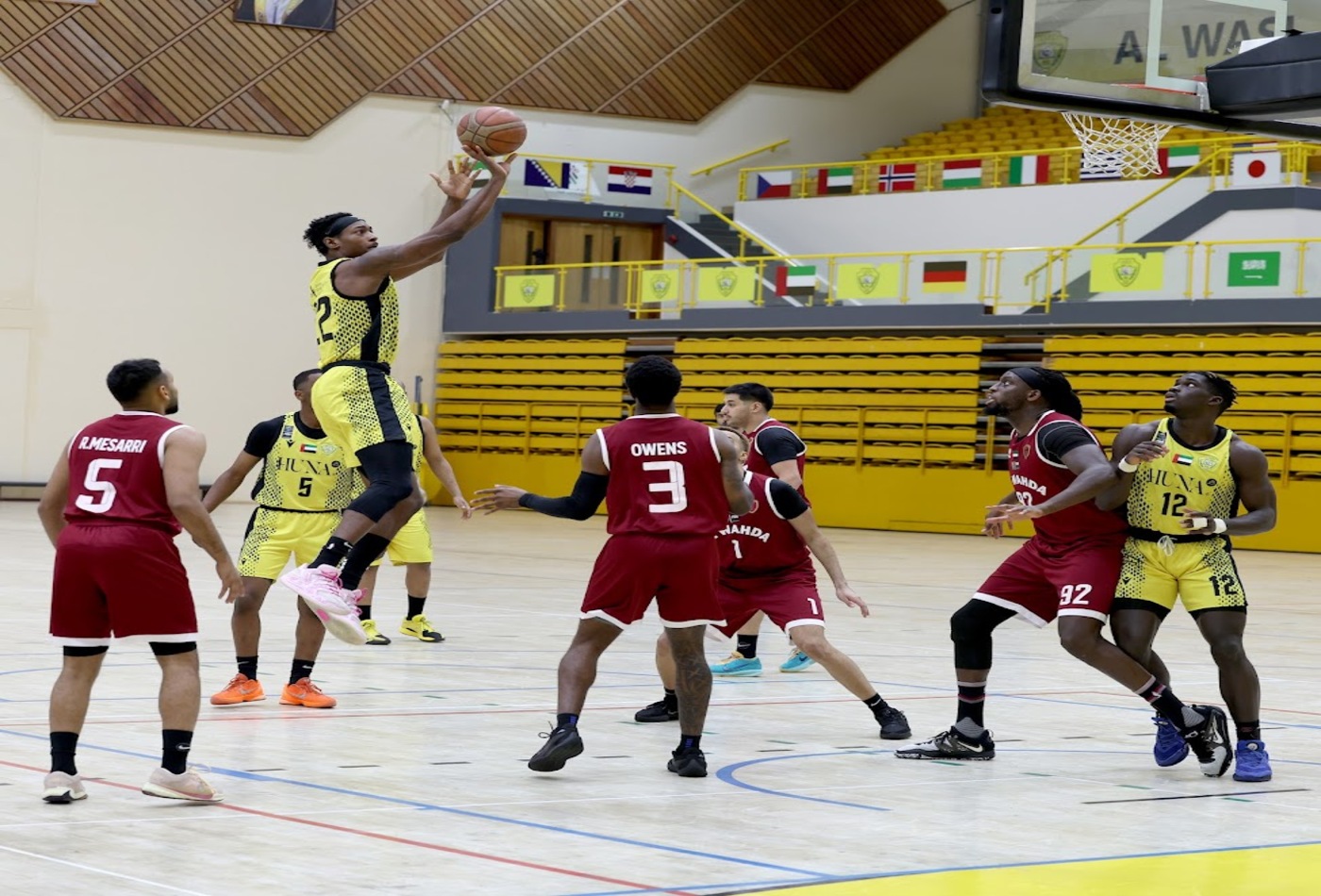 Al Wasl’s wins over Al Wahda in Men’s Basketball League