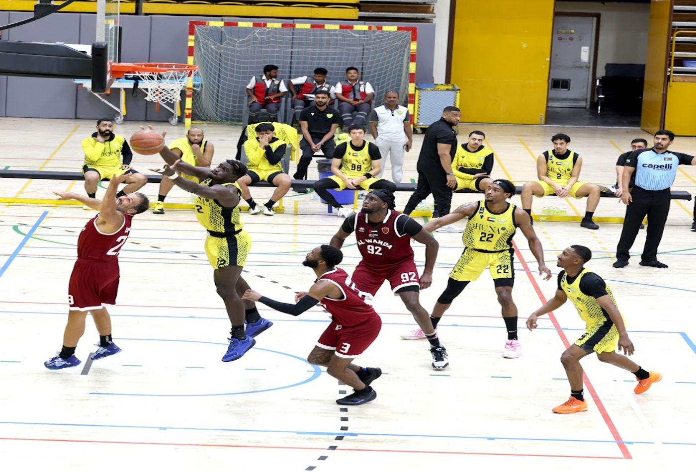 فوز الوصل على الوحدة في دوري الرجال لكرة السلة 