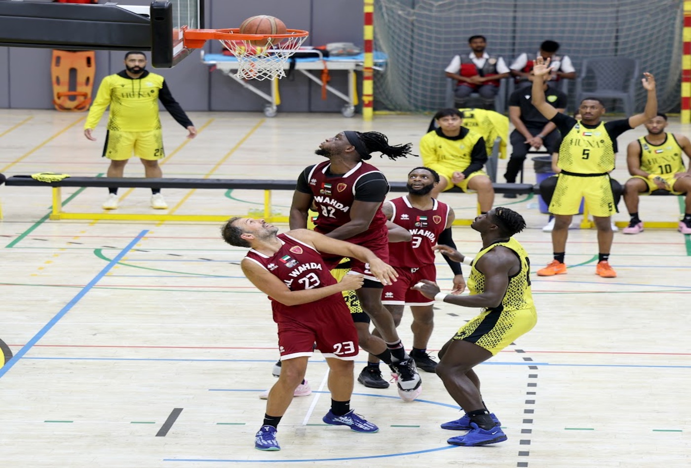فوز الوصل على الوحدة في دوري الرجال لكرة السلة 