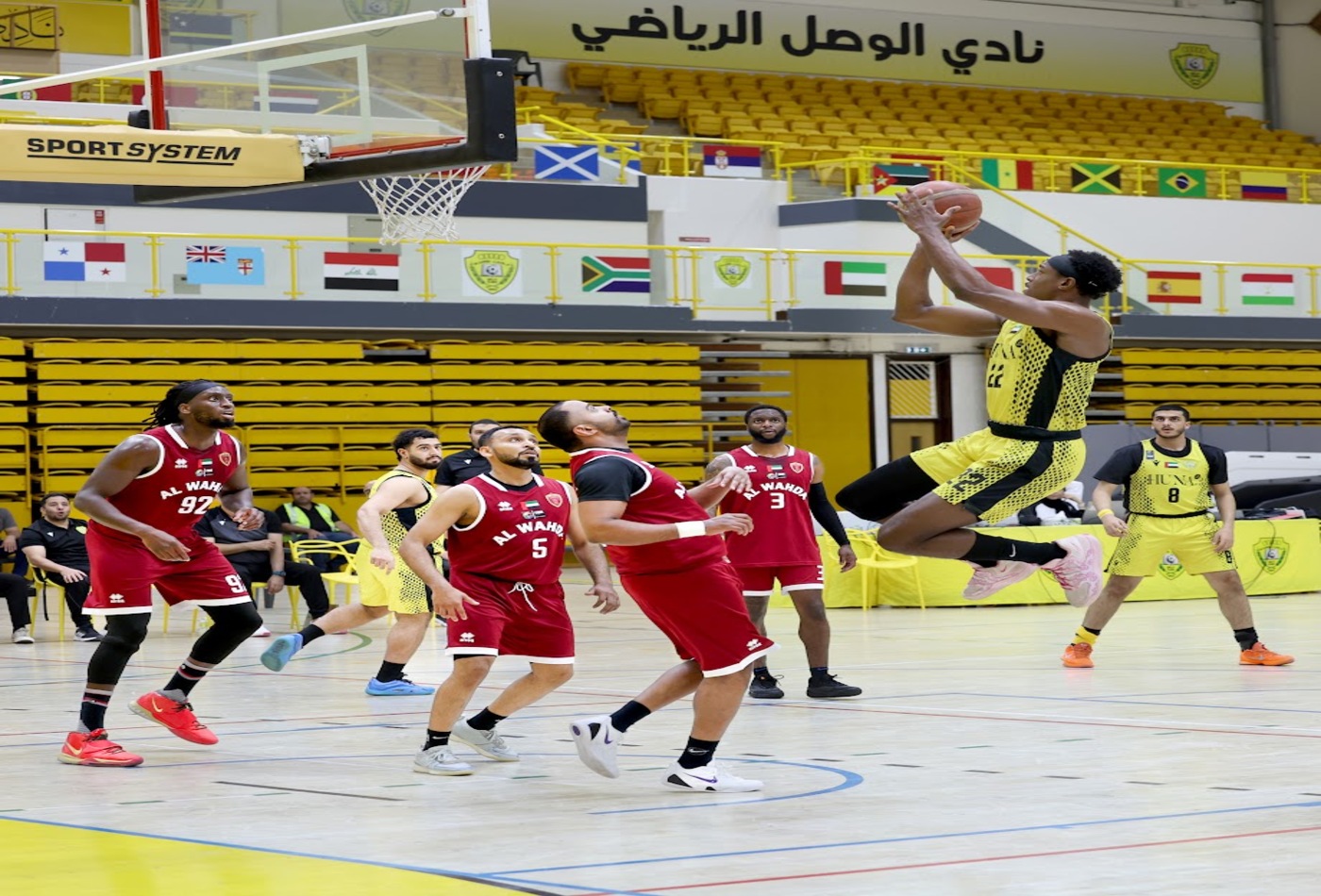 Al Wasl defeated Al Wahda in the Men’s Basketball League