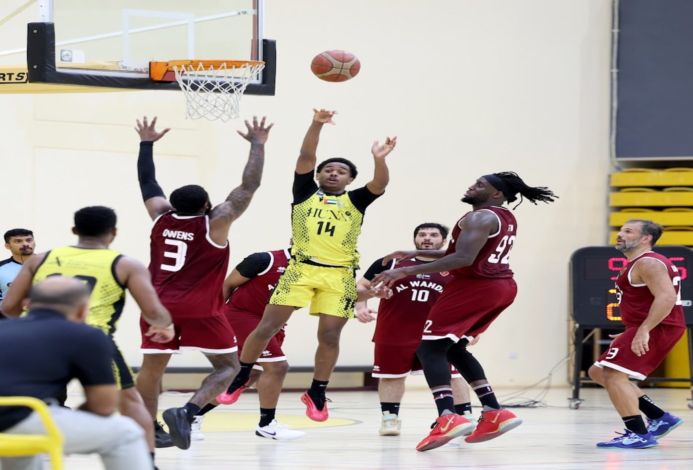 Al Wasl defeated Al Wahda in the Men’s Basketball League