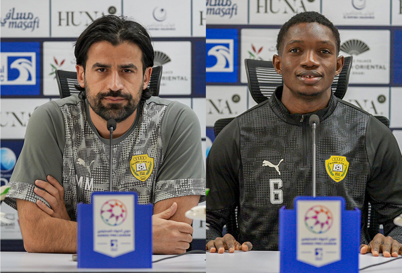 The press conference ahead of the Al Wasl vs Al Jazira match