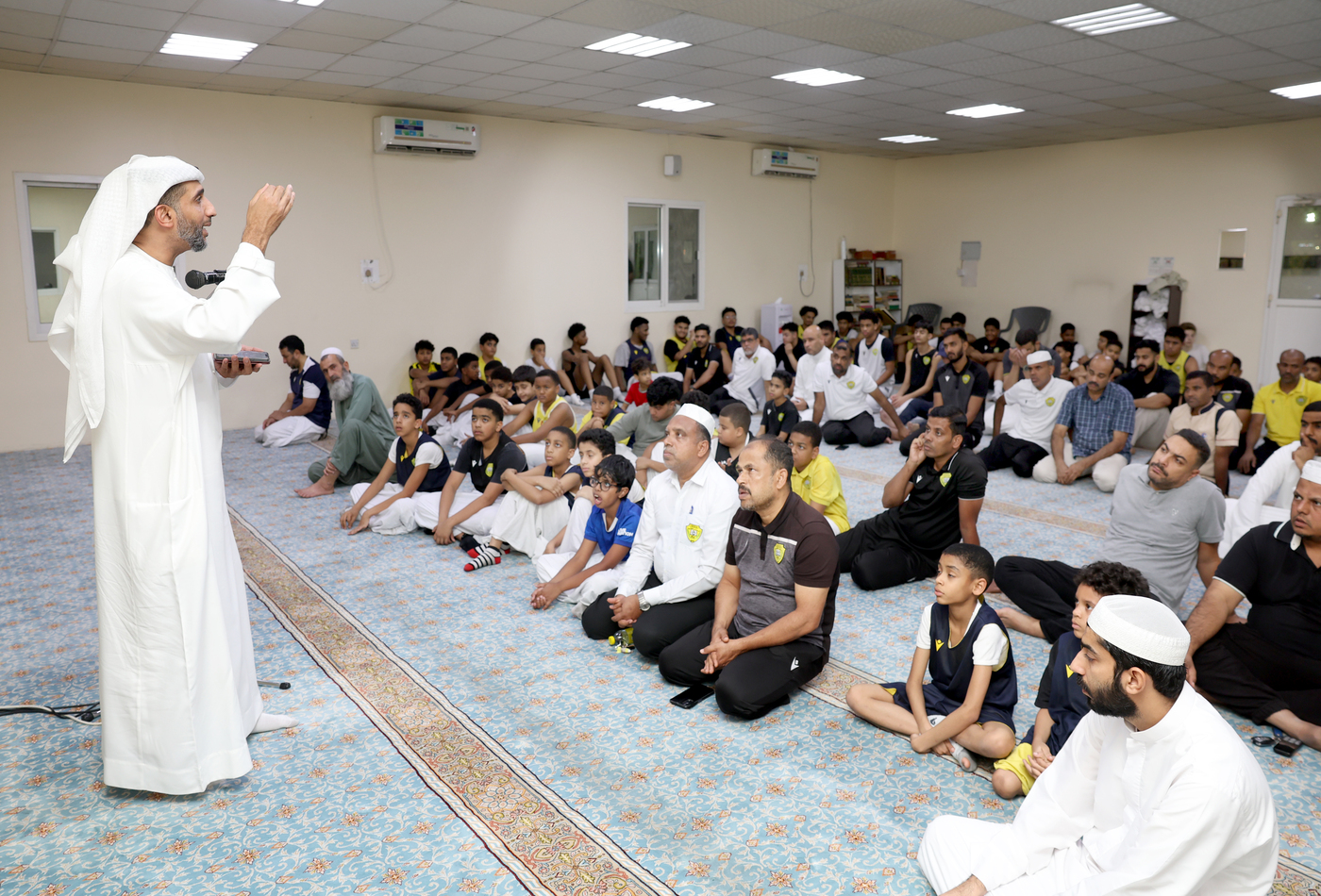 Lecture on Honouring Parents and Respecting Elders for Basketball Players at Al Wasl Club