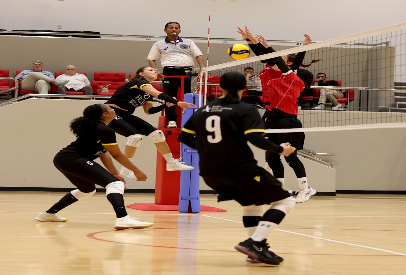 Al Wasl Women win over Sharjah Women’s  Sports Club in the first leg of the Volleyball League final