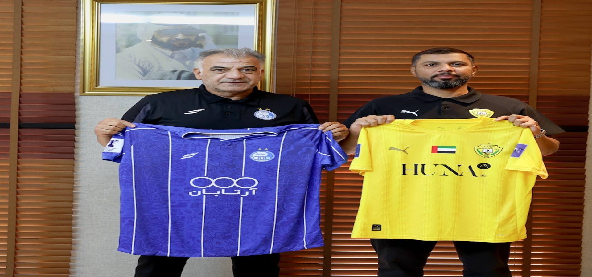 Al Wasl plays in its official colors against Esteghlal of Iran