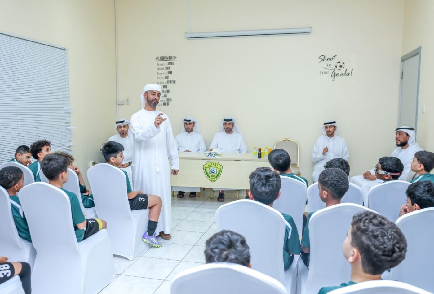 Lecture on (Bullying and Harassment) for Al Wasl Football Academy Players